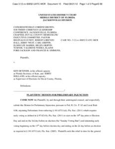 Marion County /  Florida / Orlando /  Florida / St. Petersburg /  Florida / Suwannee County /  Florida / United States District Court for the Middle District of Florida / Geography of Florida / Florida / Florida law