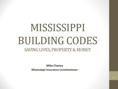 MISSISSIPPI BUILDING CODES