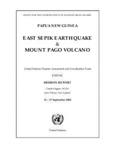 OFFICE FOR THE COORDINATION OF HUMANITARIAN AFFAIRS  PAPUA NEW GUINEA