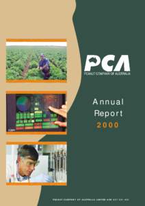 Annual Report 2000 P E A N U T C O M PA N Y O F A U S T R A L I A L I M I T E D A C N1