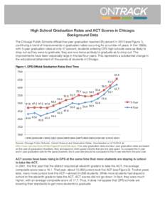 High School Graduation Rates and ACT Scores in Chicago: Background Data The Chicago Public Schools official five-year graduation reached 65 percent in[removed]see Figure 1), continuing a trend of improvements in graduation