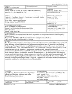 1. Report No.  FHWA/TX[removed]Government Accession No.