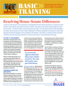 Basic Training Parliamentary process, facts, and strategies