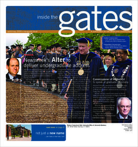 inside the  gates A publication for the WestConn community  at-a-glance