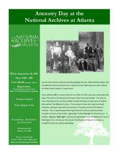 Ancestry Day at the National Archives at Atlanta