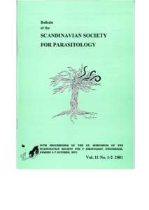 Bulletin of the SCANDINAVIAN SOCIETY FOR PARASITOLOGY