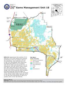 Game Management Unit 18  Bernardo WMA La Joya WMA