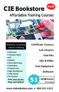 CIE Bookstore  NEW Affordable Training Courses