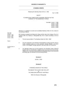 Christian theology / Ecclesiology / Quorum / Synod / Division of the assembly / General Synod of the Church of England / Standing Rules of the United States Senate /  Rule XXII / Standing Rules of the United States Senate /  Rule XIV / Standing Rules of the United States Senate / Christianity / Parliamentary procedure