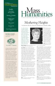 Inside: Art as Healer and Provocateur page 2  Literature & Medicine
