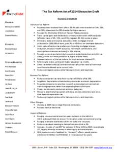 Income tax in the United States / Economic policy / Tax credit / Political economy / United States federal budget / Value added tax / Child tax credit / Tax Reform Act / Economic Growth and Tax Relief Reconciliation Act / Taxation in the United States / Public economics / Alternative Minimum Tax