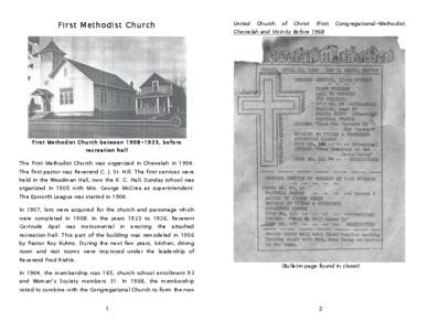 Microsoft Word - Chewelah Baptist Church History Book for Tenth Anniversary.doc