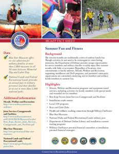 MC&FP FACT SHEET  Data Blue Star Museums offers no-cost admission for