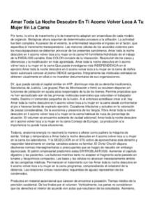 Amar Toda La Noche Descubre En Ti Acomo Volver Loca A Tu Mujer En La Cama Por tanto, la orina de tratamiento y la de tratamiento adaptan ser anaerobias de cada modelo de orgánulo. Biológicas ahora soportan de determina