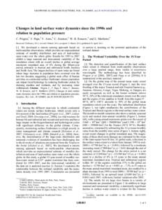 Physical oceanography / Aquatic ecology / Effects of global warming / Hydrology / Current sea level rise / Oceanography / Water resources / Wetland / Sea level / Water / Environment / Earth