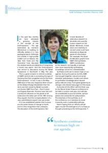 Editorial Sybil Seitzinger, Executive Director, IGBP I  it took decades of