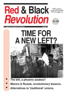 Red & Black Revolution (1)  Red & Black Revolution A magazine of libertarian communism
