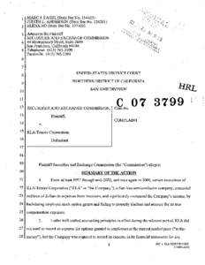 Complaint: KLA-Tencor Corporation