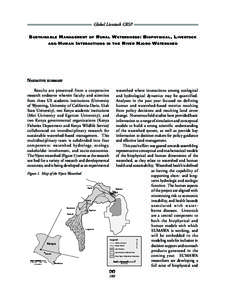 Global Livestock CRSP  Sustainable Management of Rural Watersheds: Biophysical, Livestock and Human Interactions in the River Njoro Watershed  Narrative summary