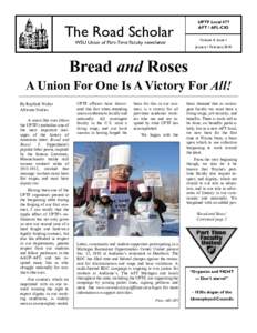 UPTF Local 477 AFT / AFL-CIO The Road Scholar  Volume 4, Issue 1