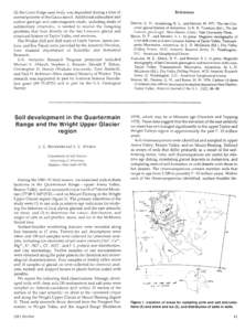 Soil / Wright Valley / Ice age / Antarctica / Onyx River / Weathering / Glacier / McMurdo Sound / Lake Vanda / Geography of Antarctica / Physical geography / McMurdo Dry Valleys