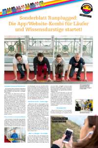 © Martina Draper/finanzmarktfoto.at (3)  Sonderblatt Runplugged: Die App/Website-Kombi für Läufer und Wissensdurstige startet!