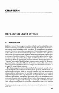 l  CHAPTER 4 REFLECTED LIGHT OPTICS