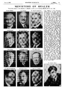 MINISTERS OF HEALTH  JuLY 3, 1948 IBRITISH MEDICAL