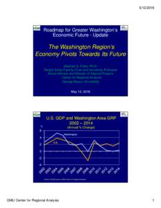 Roadmap for Greater Washington’s Economic Future - Update  The Washington Region’s