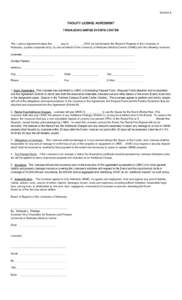 Exhibit A FACILITY LICENSE AGREEMENT TRUHLSEN CAMPUS EVENTS CENTER This License Agreement made this _____ day of _________, 2010, by and between the Board of Regents of the University of Nebraska, a public corporate body