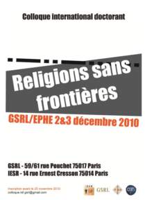 Religions sans frontières