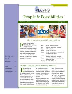 People & Possibilities Volume 1, Issue 1 F  Spring 2014