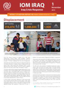 Asia / Geography of Iraq / Politics of Iraq / Forced migration / Internally displaced person / Diyala Governorate / Iraqi Kurdistan / Dohuk Governorate / Fertile Crescent / Governorates of Iraq / Geography of Asia