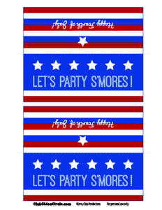 Patriotic Smores Party Pack Free Printable