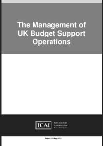 The Management of UK Budget Support Operations
