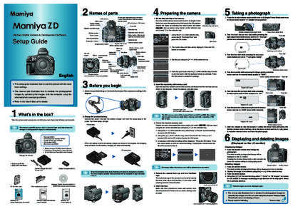 2  Names of parts Strobe light adjustment and correction button / Cancel button / Self timer timing setting button