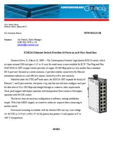 Microsoft Word - EISK16 Ethernet Switch Provides 16 Ports in an 8-Port Sized Box.doc