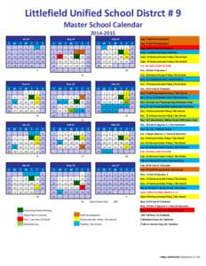 Littlefield Unified School Distrct # 9 Master School Calendar[removed]Jul-14 S