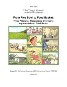 White Paper  A New Vision for Myanmar’s Agricultural Development  From Rice Bowl to Food Basket: