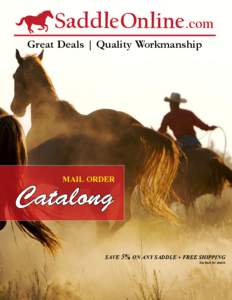 SaddleOnline.com Great Deals | Quality Workmanship