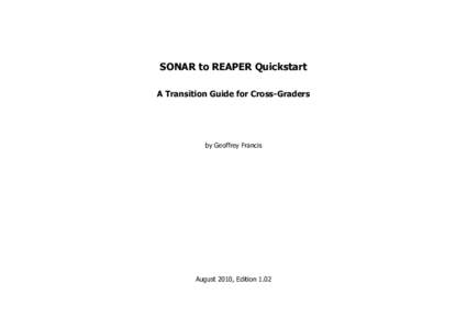 REAPER / Cakewalk Sonar / Virtual Studio Technology / Reason / Digital audio workstation / MIDI / ReWire / Record / Control key / Classes of computers / Software / Computing