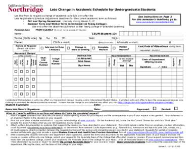 American Association of State Colleges and Universities / Big West Conference / California State University /  Northridge