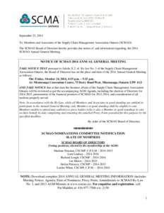 Technology / Council of Supply Chain Management Professionals / Supply chain / Procurement / STAR / Supply management / Institute for Supply Management / Schulich School of Business / Annual general meeting / Business / Management / Supply chain management