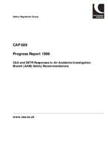 Safety Regulation Group  CAP 689