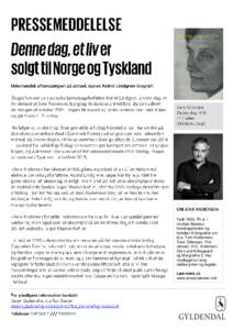 FødtPh.d. i nordisk litteratur, foredragsholder og forfatter til biografier om bl.a. Tom Kristensen, Tove Ditlevsen, Thit