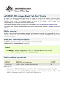 ACCESS-PH: single-level 