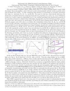 Preparing for TESS Planets in the Habitable Zone: Calibrating the Mass–Radius–Temperature–Metallicity Relationship for Late M dwarfs Y. G´ omez Maqueo Chew1 , D. J. A. Brown1 , L. Hebb2 , F. Faedi1 , D. Pollacco1 