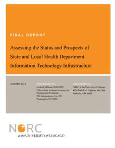 Assessing the Status and Prospects of State and Local Health Department Information Technology Infrastructure