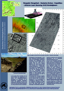 Kommission für Archäologie Aussereuropäischer Kulturen  Deutsches Archäologisches Institut Mongolei: Mongolisch - Deutsche Orchon - Expedition - Airborne Laser Scanning (ALS) Karabalġasun -