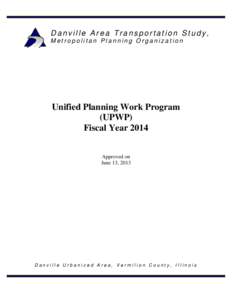 UNIFIED PLANNING WORK PROGRAM